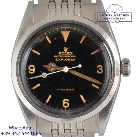 ROLEX Explorer 6150 OCC Underline galvanic gilt radium dial